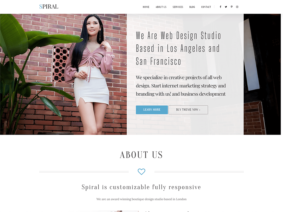 Spiral Creative Preview Wordpress Theme - Rating, Reviews, Preview, Demo & Download