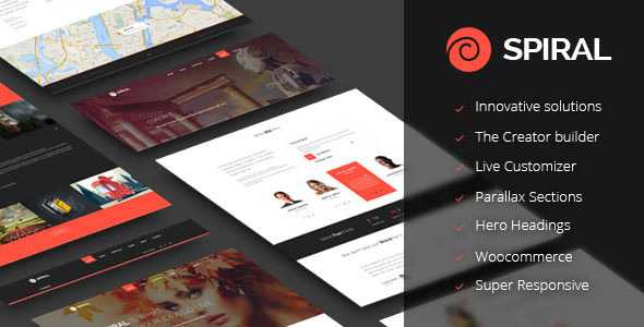 Spiral Preview Wordpress Theme - Rating, Reviews, Preview, Demo & Download