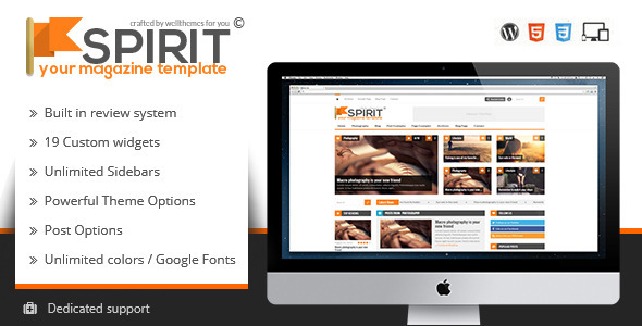 Spirit Preview Wordpress Theme - Rating, Reviews, Preview, Demo & Download