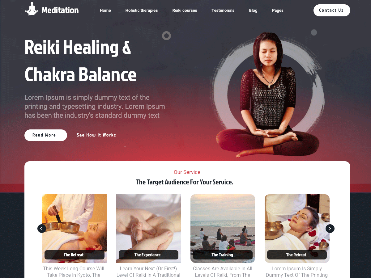 Spiritual Meditation Preview Wordpress Theme - Rating, Reviews, Preview, Demo & Download