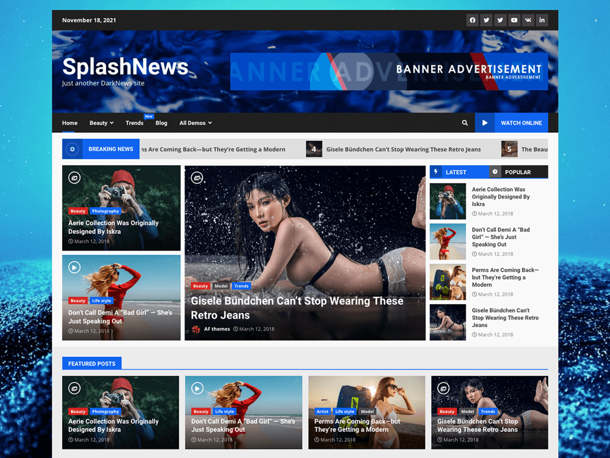 SplashNews Preview Wordpress Theme - Rating, Reviews, Preview, Demo & Download