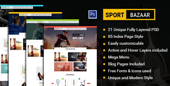 Sport Bazaar Preview Wordpress Theme - Rating, Reviews, Preview, Demo & Download