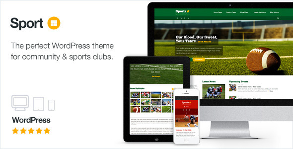 Sport Preview Wordpress Theme - Rating, Reviews, Preview, Demo & Download
