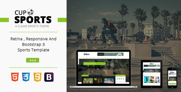 Sports Cup Preview Wordpress Theme - Rating, Reviews, Preview, Demo & Download