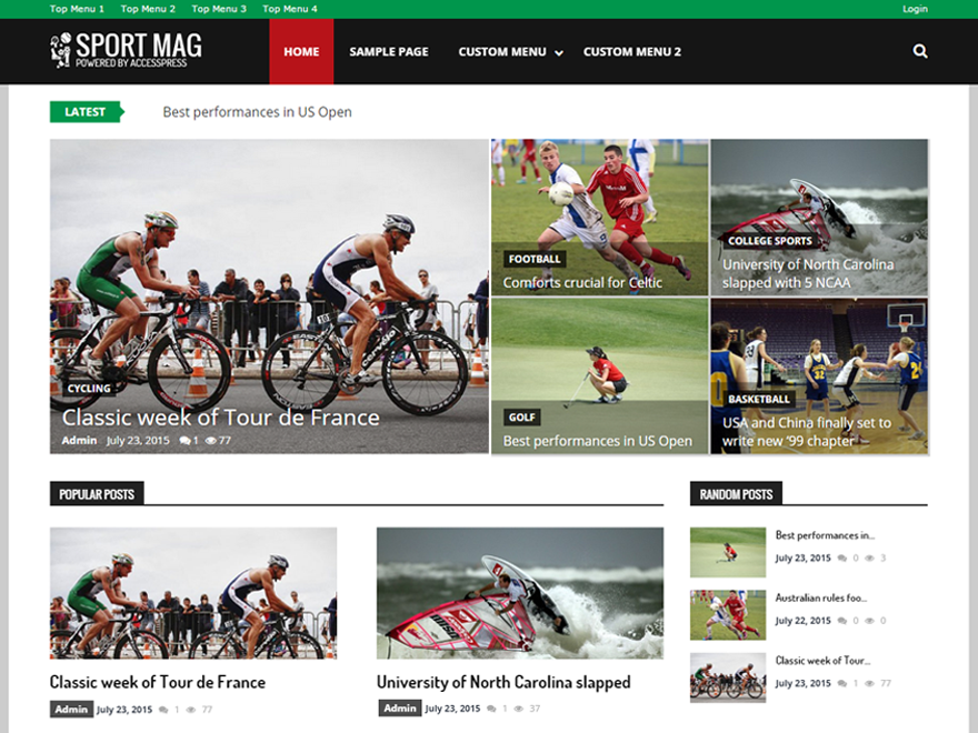 SportsMag Preview Wordpress Theme - Rating, Reviews, Preview, Demo & Download