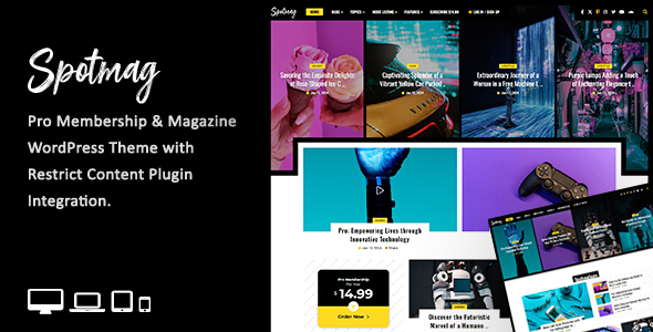 SpotMag Preview Wordpress Theme - Rating, Reviews, Preview, Demo & Download