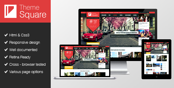 Square Magazine Preview Wordpress Theme - Rating, Reviews, Preview, Demo & Download