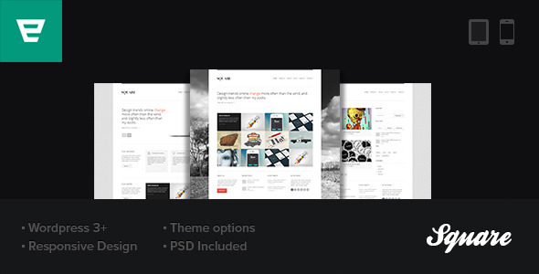 Square Preview Wordpress Theme - Rating, Reviews, Preview, Demo & Download