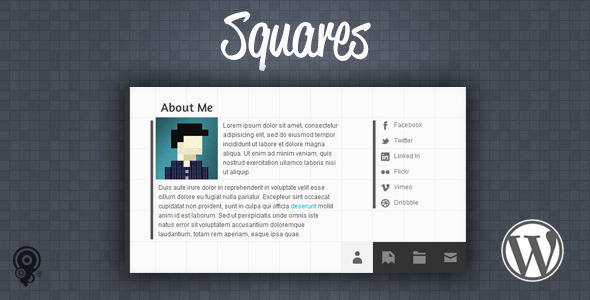 Squares Preview Wordpress Theme - Rating, Reviews, Preview, Demo & Download