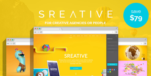 Sreative Preview Wordpress Theme - Rating, Reviews, Preview, Demo & Download