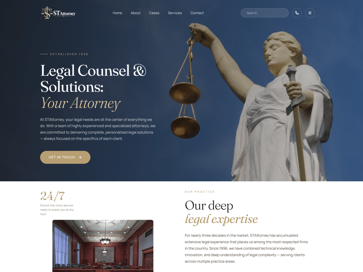 ST Attorney Preview Wordpress Theme - Rating, Reviews, Preview, Demo & Download