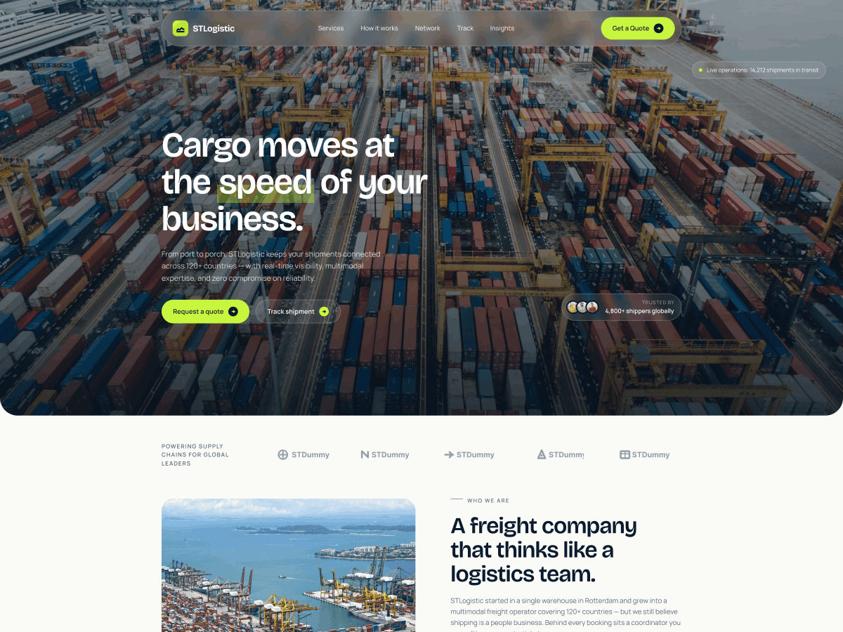 ST Logistics Preview Wordpress Theme - Rating, Reviews, Preview, Demo & Download