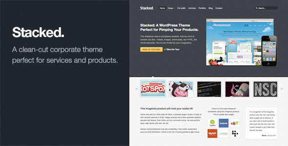 Stacked Preview Wordpress Theme - Rating, Reviews, Preview, Demo & Download