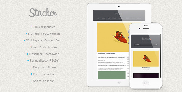 Stacker Preview Wordpress Theme - Rating, Reviews, Preview, Demo & Download