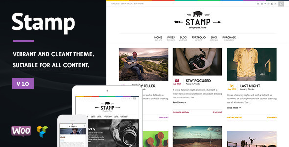 Stamp Preview Wordpress Theme - Rating, Reviews, Preview, Demo & Download