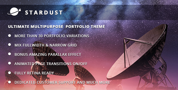 Stardust Preview Wordpress Theme - Rating, Reviews, Preview, Demo & Download