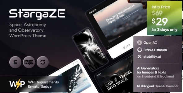 Stargaze Preview Wordpress Theme - Rating, Reviews, Preview, Demo & Download