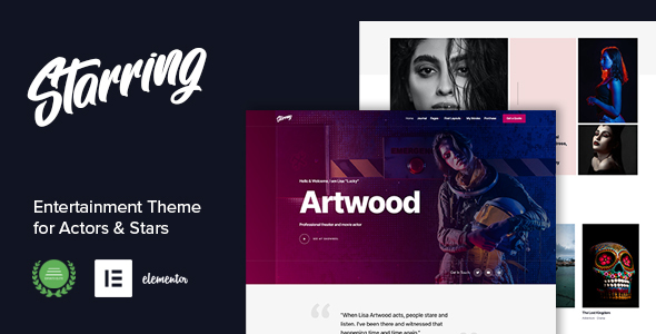 Starring Preview Wordpress Theme - Rating, Reviews, Preview, Demo & Download
