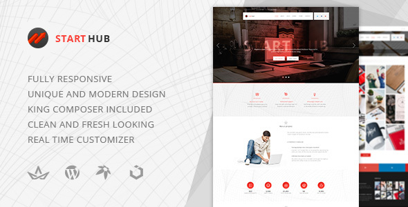 StartHub Preview Wordpress Theme - Rating, Reviews, Preview, Demo & Download
