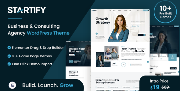 Startify Preview Wordpress Theme - Rating, Reviews, Preview, Demo & Download