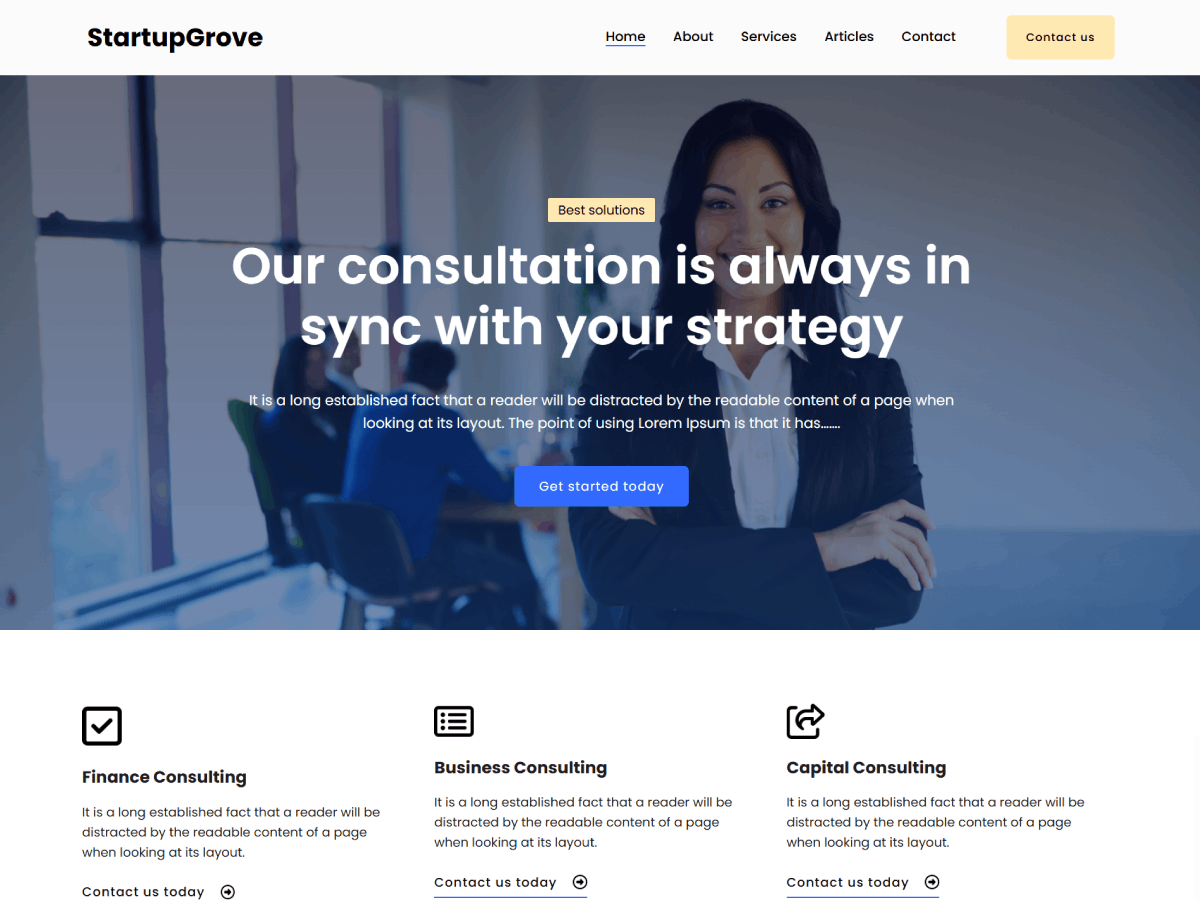 StartupGrove Preview Wordpress Theme - Rating, Reviews, Preview, Demo & Download
