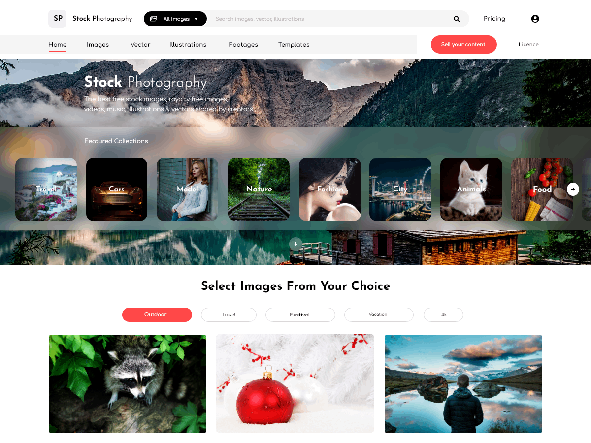 Stock Photos Preview Wordpress Theme - Rating, Reviews, Preview, Demo & Download
