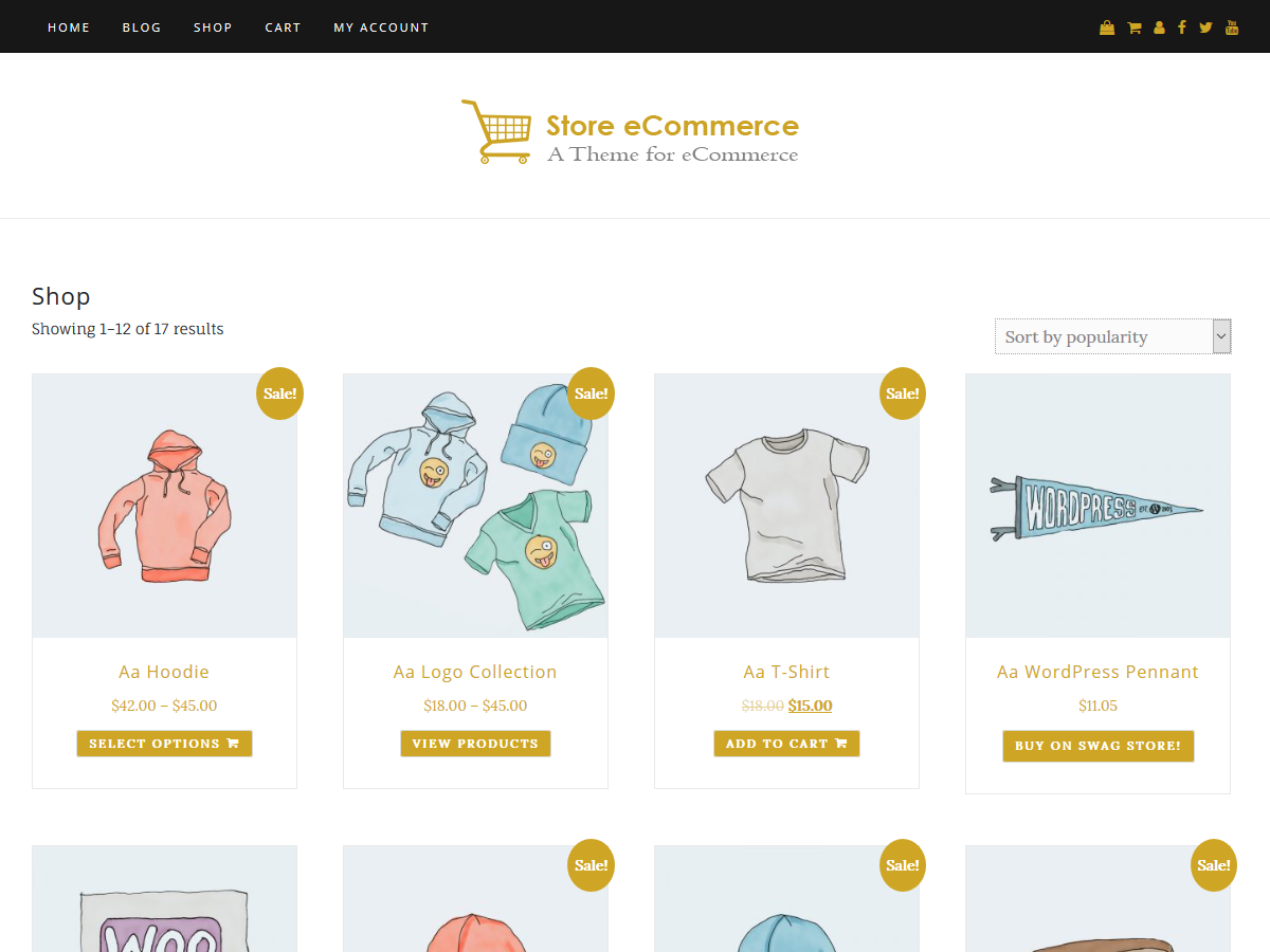 Store ECommerce Preview Wordpress Theme - Rating, Reviews, Preview, Demo & Download