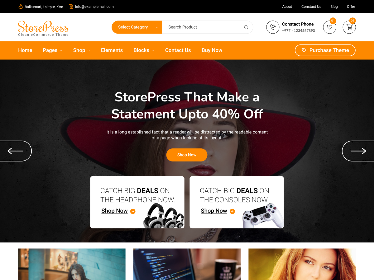Store Press Preview Wordpress Theme - Rating, Reviews, Preview, Demo & Download