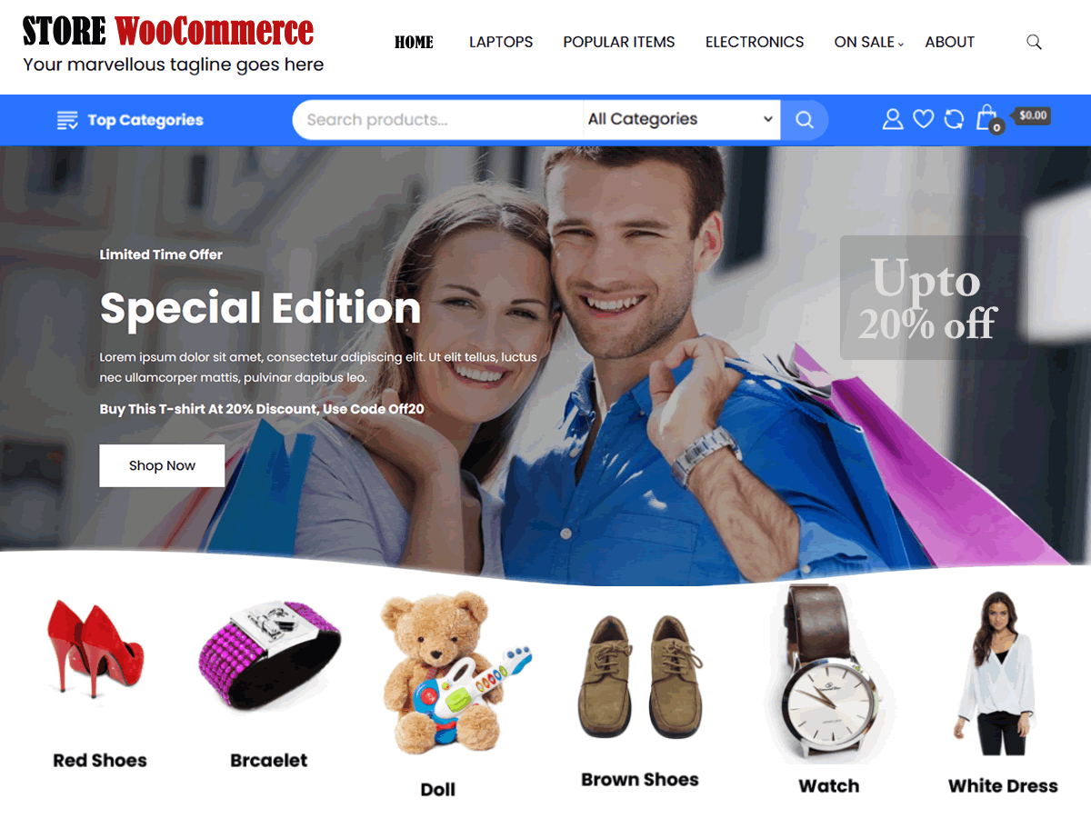 Store WooCommerce Preview Wordpress Theme - Rating, Reviews, Preview, Demo & Download