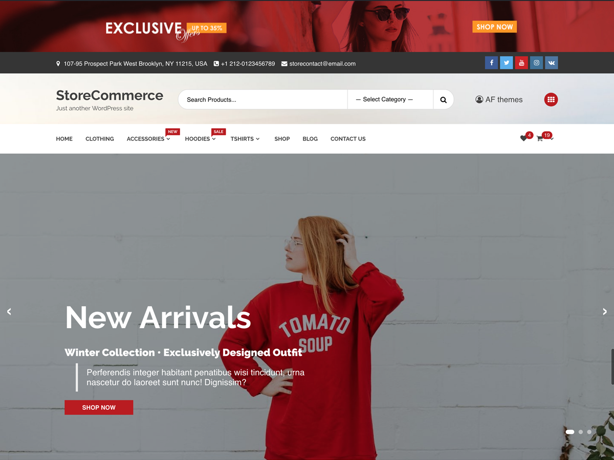 StoreCommerce Preview Wordpress Theme - Rating, Reviews, Preview, Demo & Download