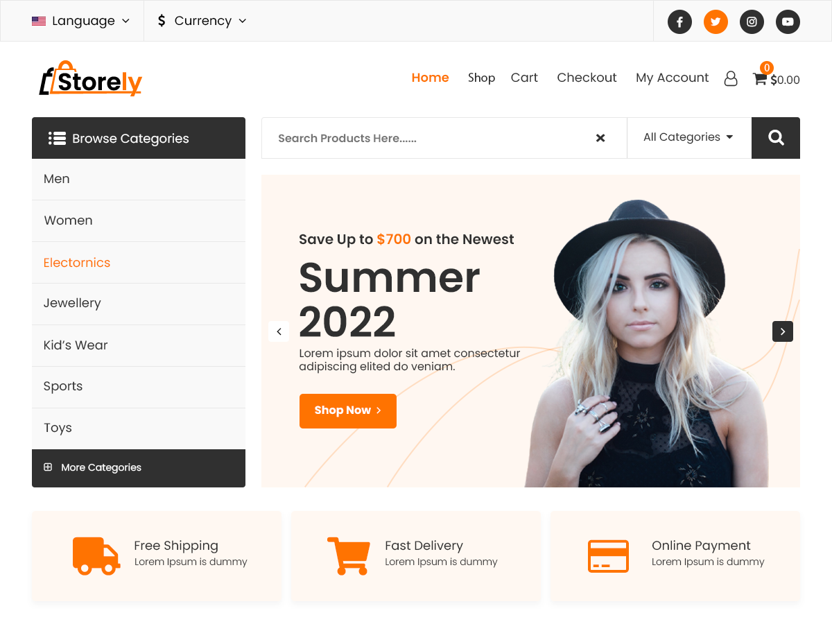 Storely Preview Wordpress Theme - Rating, Reviews, Preview, Demo & Download