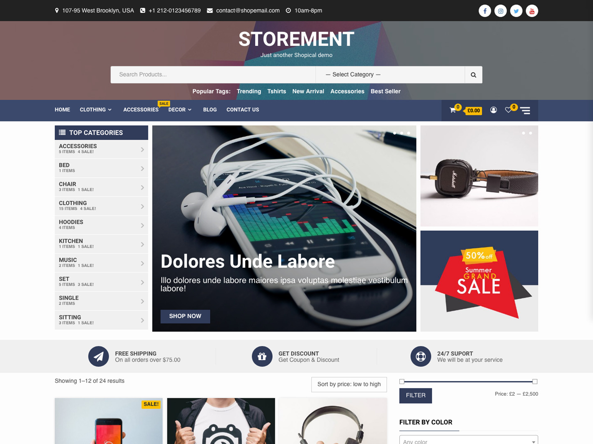 Storement Preview Wordpress Theme - Rating, Reviews, Preview, Demo & Download