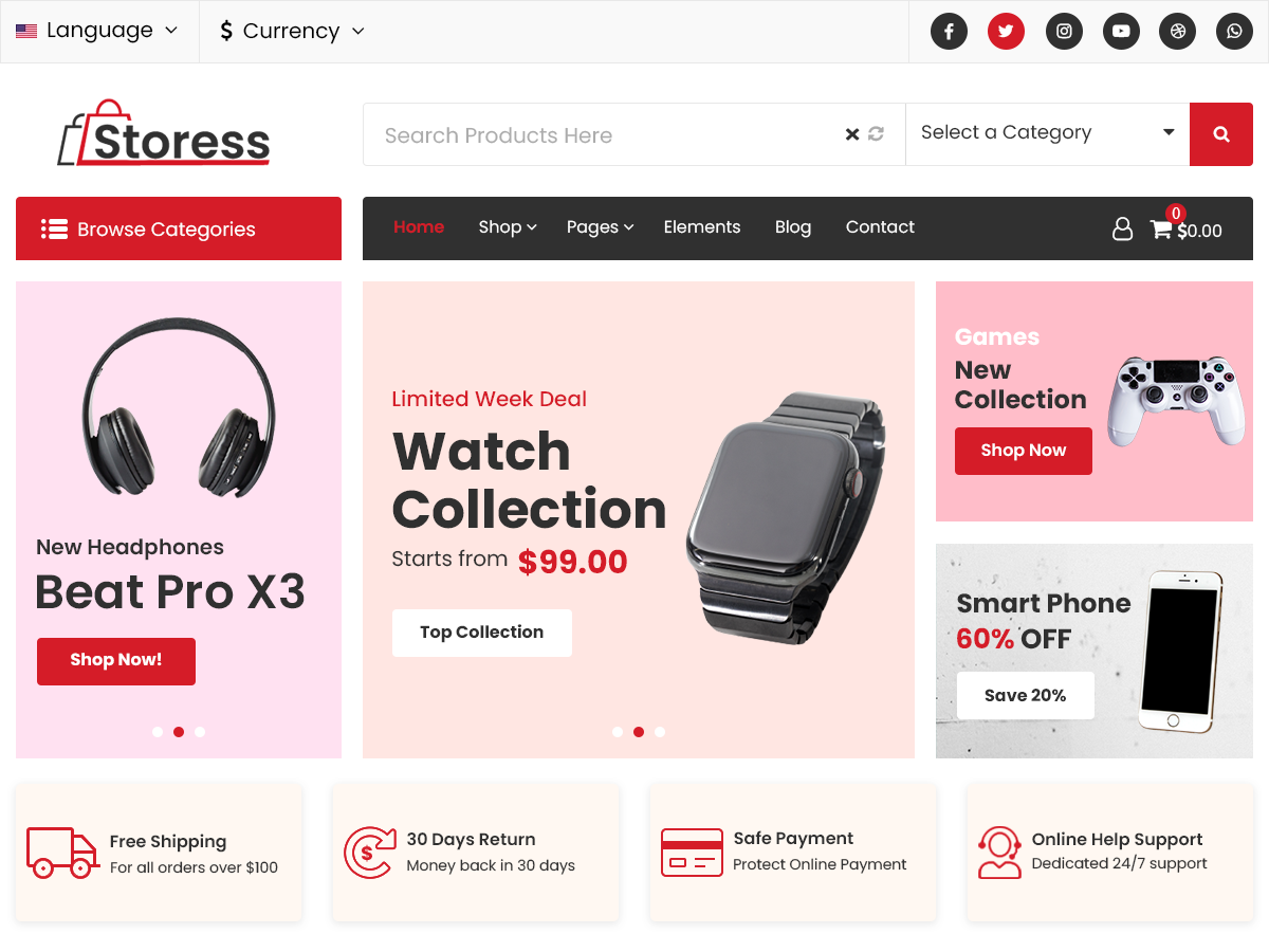 Storess Preview Wordpress Theme - Rating, Reviews, Preview, Demo & Download