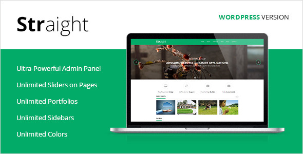Straight Preview Wordpress Theme - Rating, Reviews, Preview, Demo & Download
