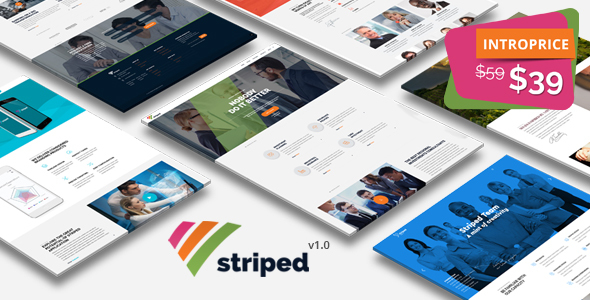 Striped Preview Wordpress Theme - Rating, Reviews, Preview, Demo & Download