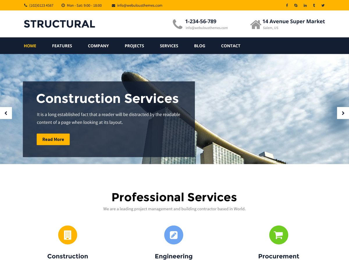 Structural Preview Wordpress Theme - Rating, Reviews, Preview, Demo & Download