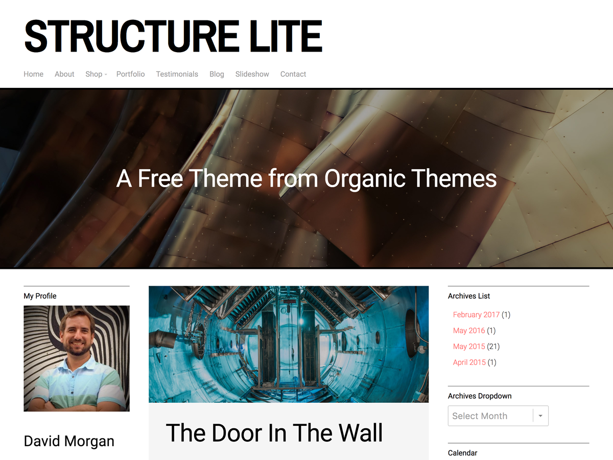 Structure Lite Preview Wordpress Theme - Rating, Reviews, Preview, Demo & Download