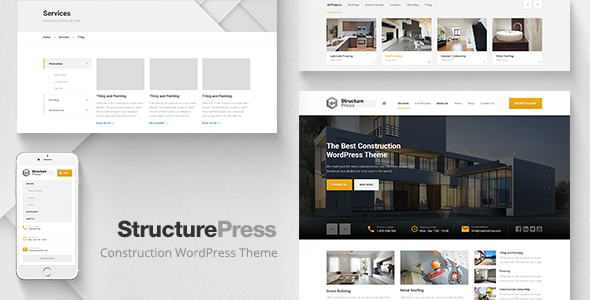 StructurePress Preview Wordpress Theme - Rating, Reviews, Preview, Demo & Download