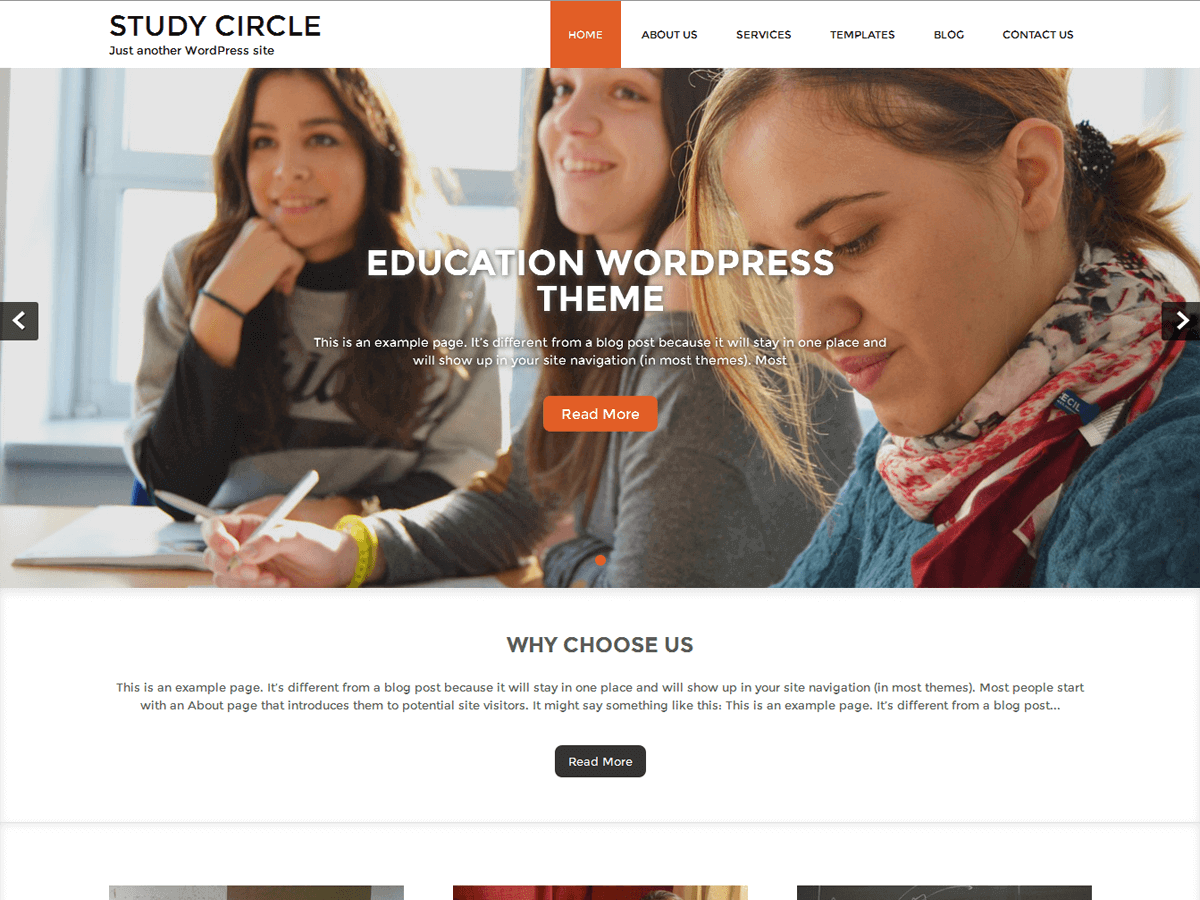 Study Circle Preview Wordpress Theme - Rating, Reviews, Preview, Demo & Download