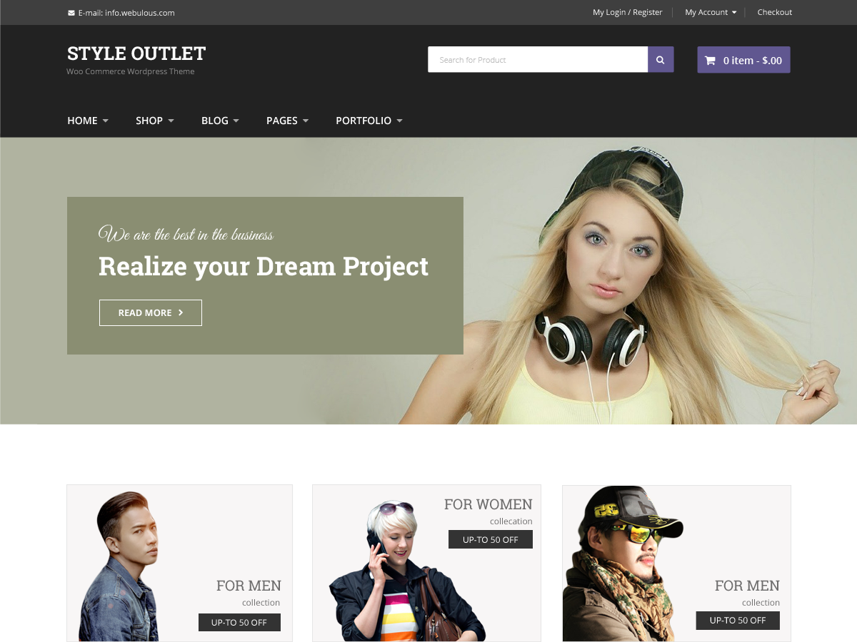 Style Outlet Preview Wordpress Theme - Rating, Reviews, Preview, Demo & Download