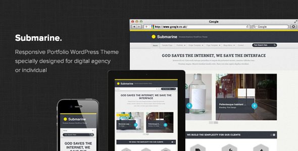 Submarine Preview Wordpress Theme - Rating, Reviews, Preview, Demo & Download
