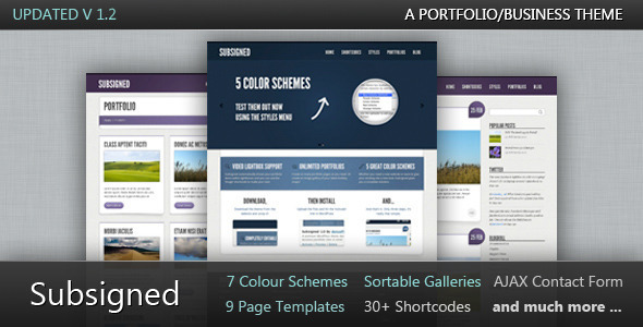 Subsigned Preview Wordpress Theme - Rating, Reviews, Preview, Demo & Download