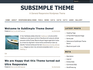 SubSimple Preview Wordpress Theme - Rating, Reviews, Preview, Demo & Download