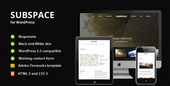 Subspace Preview Wordpress Theme - Rating, Reviews, Preview, Demo & Download