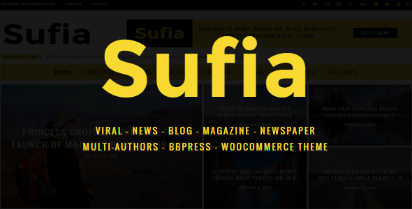 Sufia Preview Wordpress Theme - Rating, Reviews, Preview, Demo & Download