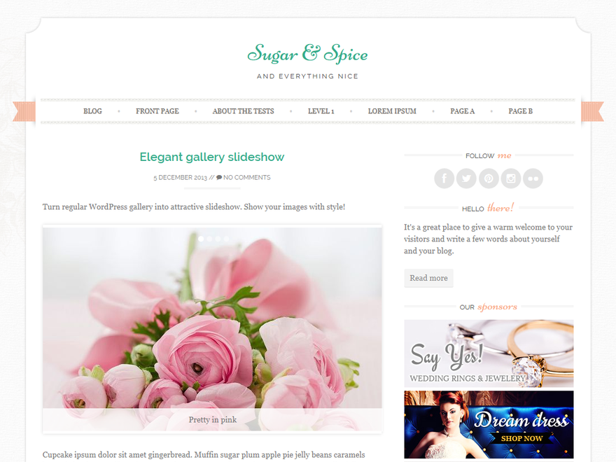 Sugar And Preview Wordpress Theme - Rating, Reviews, Preview, Demo & Download