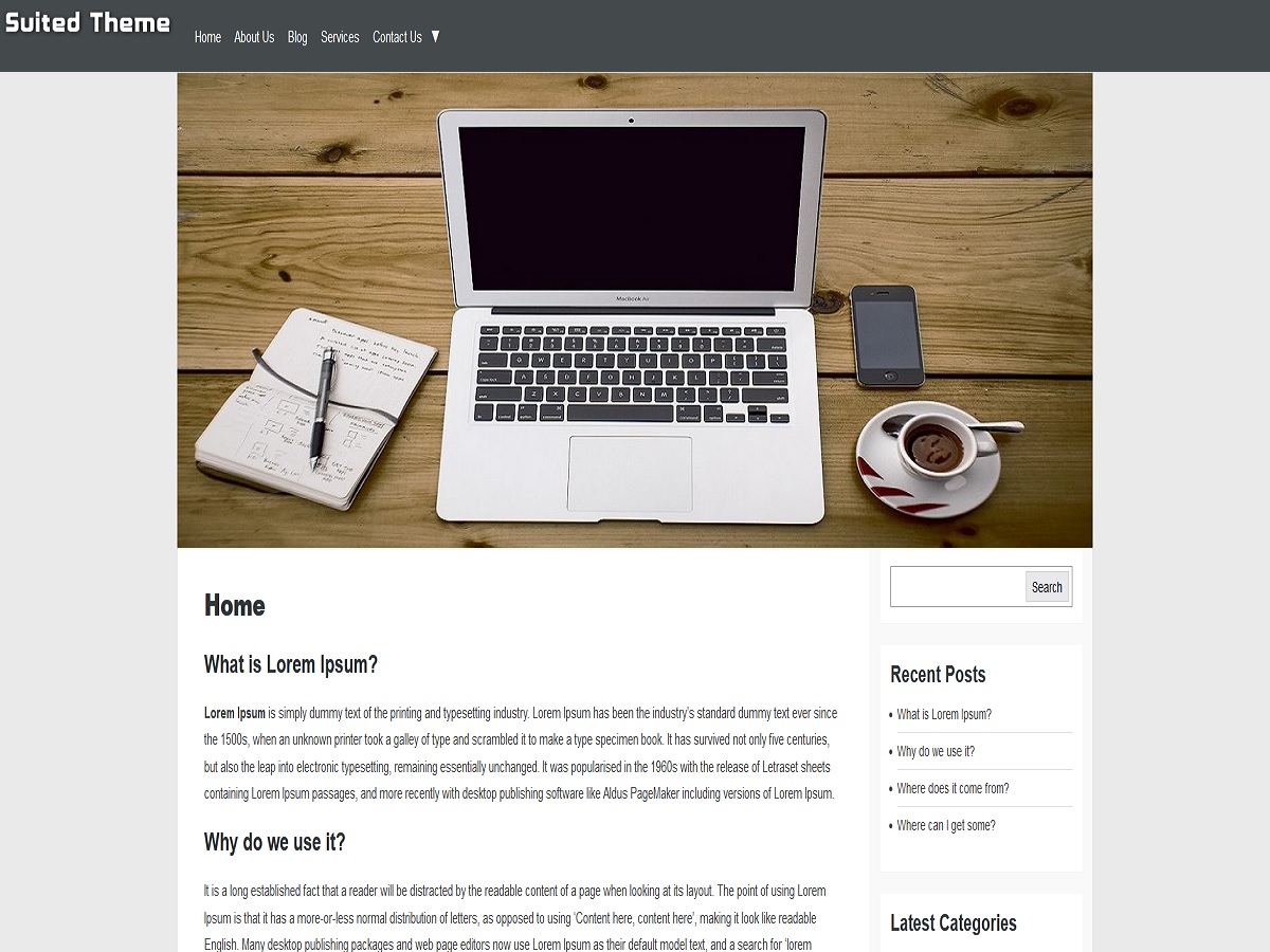 Suited Preview Wordpress Theme - Rating, Reviews, Preview, Demo & Download