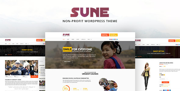 SUNE Preview Wordpress Theme - Rating, Reviews, Preview, Demo & Download