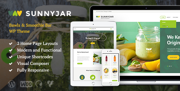 SunnyJar Preview Wordpress Theme - Rating, Reviews, Preview, Demo & Download