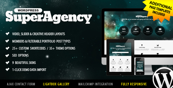 Super Agency Preview Wordpress Theme - Rating, Reviews, Preview, Demo & Download
